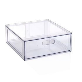 Clear Glossy Plastic Pull-Out Closet Drawer Large Size, Adult Size