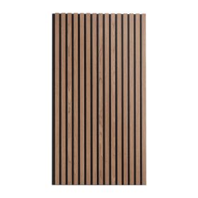 Wood Slat Acoustic Panels, 23.6 x 47.2 inch, MDF Accent Wooden Wall Panels for Modern Interior Wall
