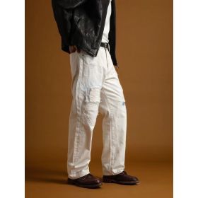 B2 - Non-elastic Small Straight-leg Pants (Option: H322S)
