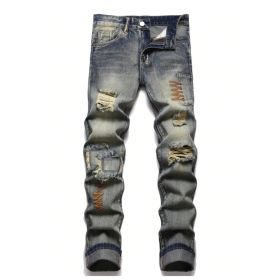 Slim-fit Stretch Straight-leg Pants (Option: H050S)