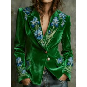 Elegant Retro Style Women's Suit Jacket (Option: 6style-L)