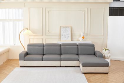 Elastic sofa cover, waterproof universal all inclusive sofa cushion, all season universal anti slip sofa hat (Color: Waffle Grey, size: S)